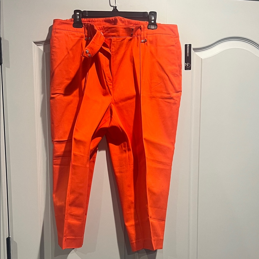 New Directions Bright Orange Women’s Chinos